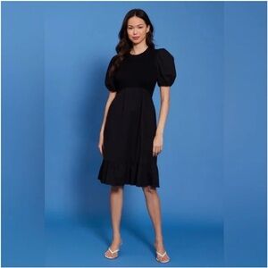 Lucy Paris Mela Mixed Knit Dress